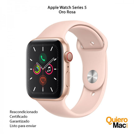 Apple Watch Series 5 Reacondicionado usado garantizado con garantía oro rosa 40mm 44mm compra online Bogota Colombia - QuieroMac