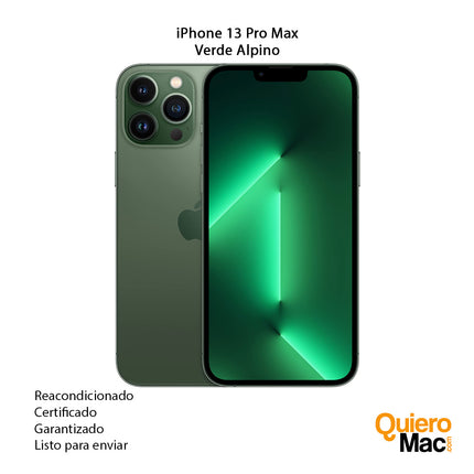iPhone-13-Pro-Max-reacondicionado-usado-color-verde-alpino-refurbish-compra-online-con-garantia-en-bogota-colombia-quieromac