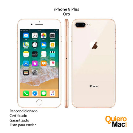 iPhone 8 Plus Reacondicionado Oro Refurbish Remanufacturado certificado con garantia compra online Bogota Colombia - QuieroMac.jpg