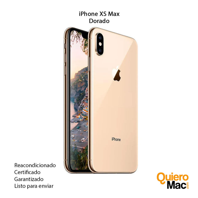 iPhone-XS-Max-usado-dorado-Reacondicionado-Refurbish-Remanufacturado-certificado-con-garantia-compra-online-Bogota-Colombia-QuieroMac
