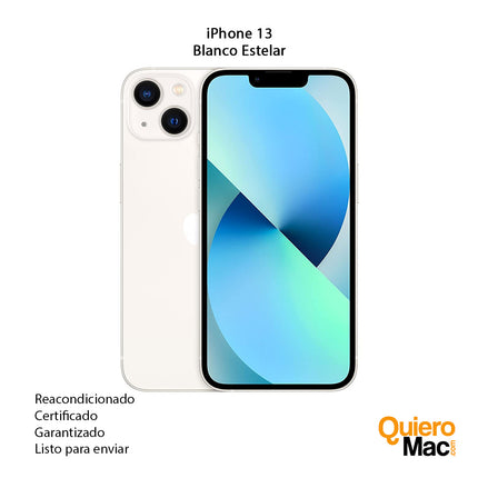iPhone 13 blanco estelar compra usado reacondicionado certificado garantia bogotá colombia envío nacional - QuieroMac