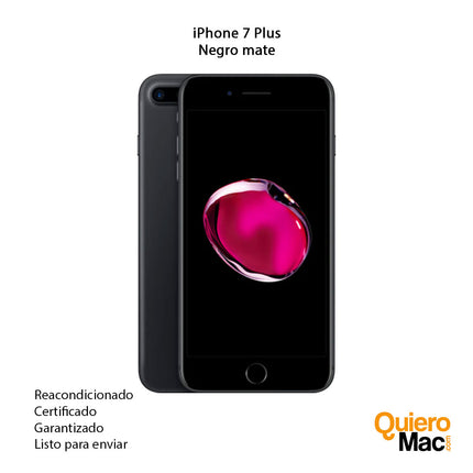 iPhone 7 plus negro mate usado reacondicionado con grantía para comprar online bogotá colombia - compra online recibe en casa - quieromac