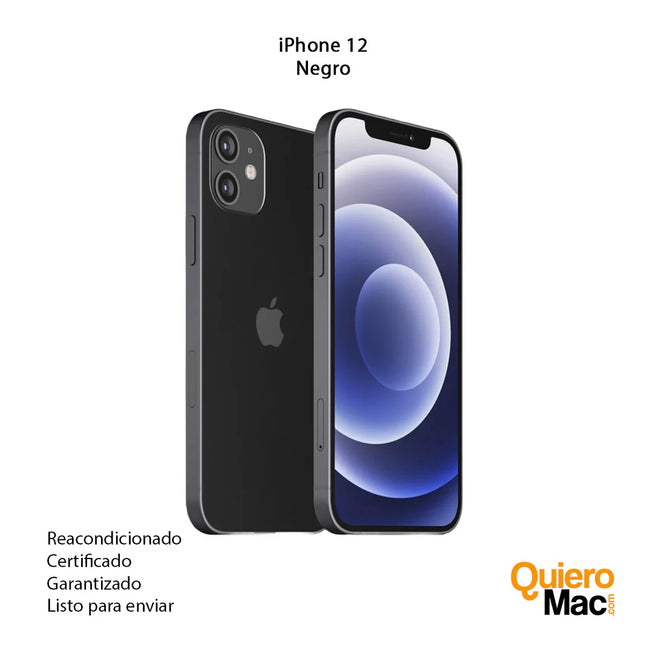 iPhone 12 Reacondicionado de 64GB a 512 GB con Garantía de 12