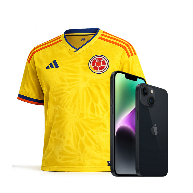 iPhone 14+camiseta de la selección Colombia