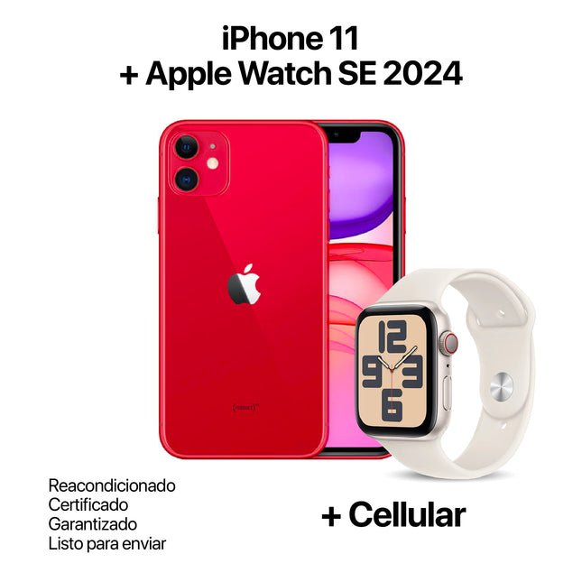 iPhone 11 + Apple Watch SE 2024