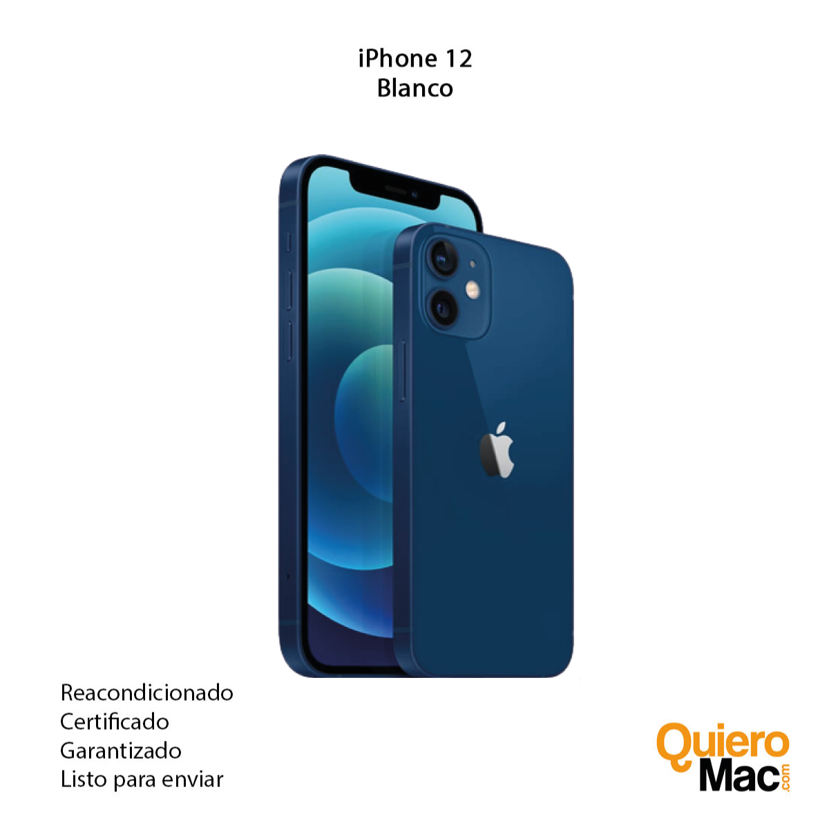iPhone 12 64GB Verde Reacondicionado Grado A + Cargador Genérico