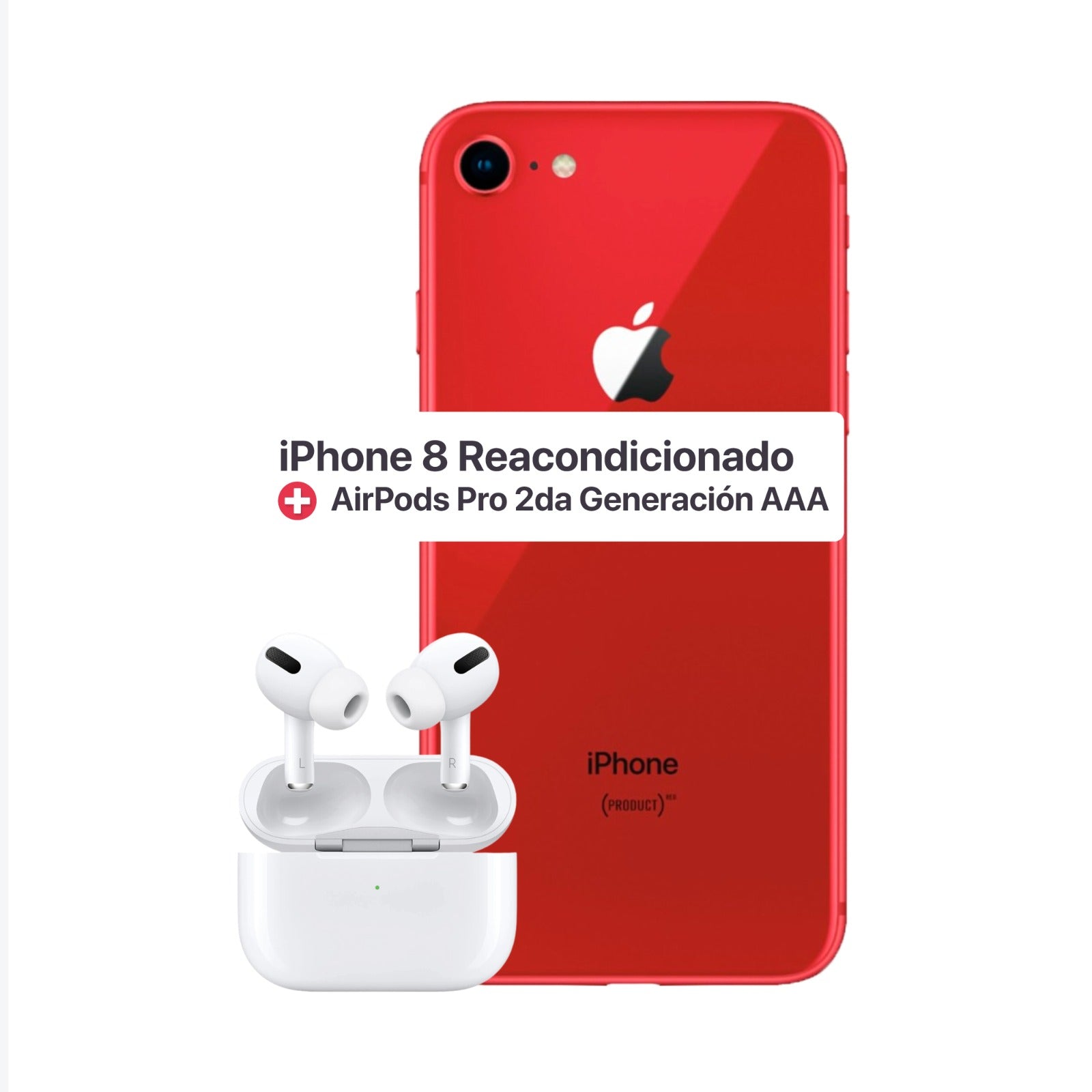 Combo iPhone 12 64GB Rojo (Reacondicionado) + Todos sus Accesorios, Apple
