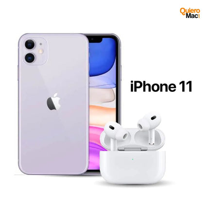 Celular Reacondicionado iPhone 11 + AirPods Pro 2da Generación AAA