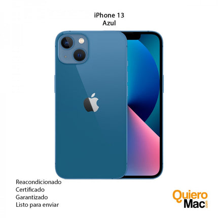 iPhone 13 azul compra usado reacondicionado certificado garantia bogotá colombia envío nacional - QuieroMac