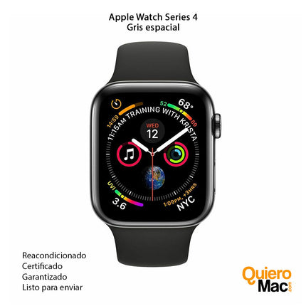 Apple Watch Series 4 gris espacial reacondicionado usado certificado y con garantia bogota colombia - quieromac