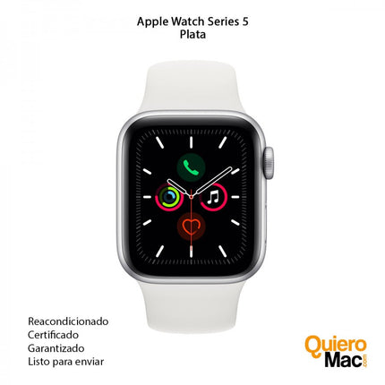 Apple Watch Series 5 Reacondicionado usado garantizado con garantía plata 40mm 44mm compra online Bogota Colombia - QuieroMac