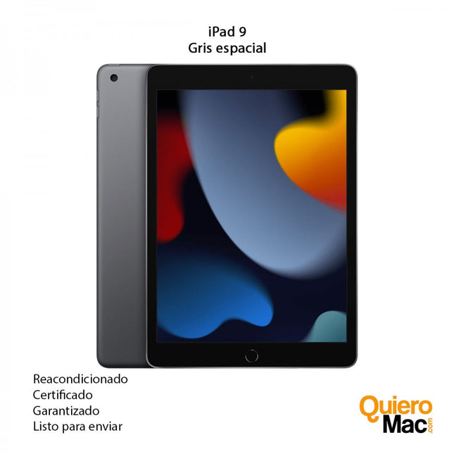 iPad 9 Reacondicionado compra online Bogotá Colombia Certificado listo para usar color gris espacial - QuieroMac