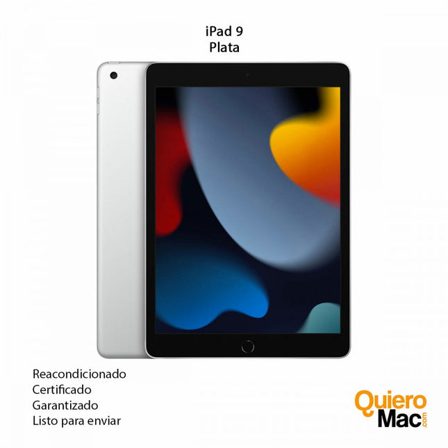 iPad 9 Reacondicionado compra online Bogotá Colombia Certificado listo para usar color plata - QuieroMac