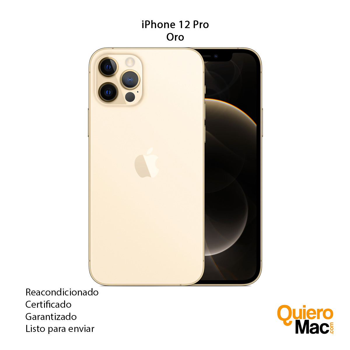REACONDICIONADO C: Móvil - APPLE iPhone 12 Pro, Grafito, 256 GB, 6,1 ,  A14, iOS
