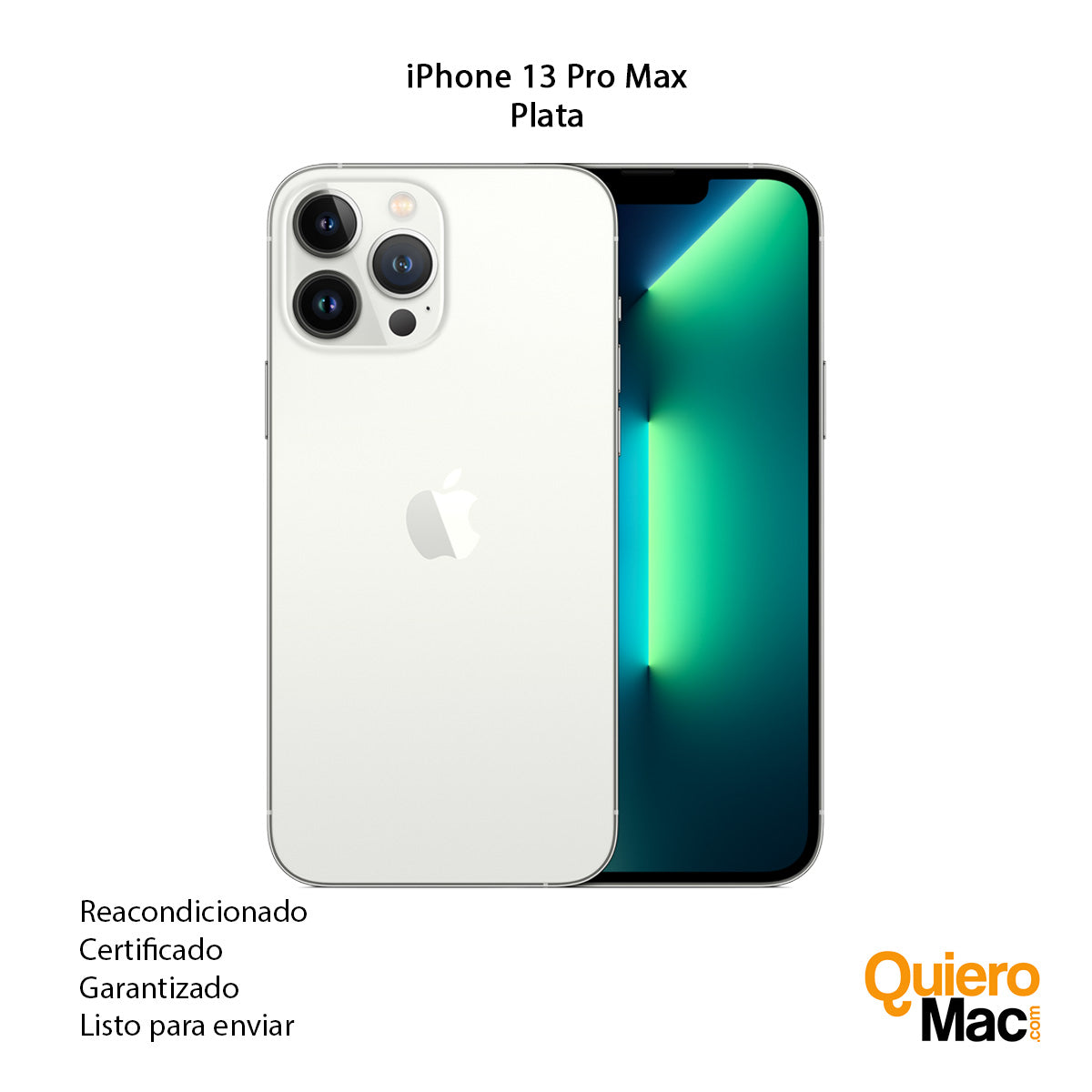 Apple Iphone 13 Pro Max 128 Gb Plata Reacondicionado Grado A