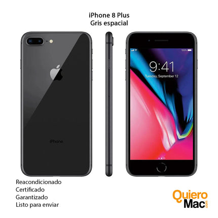 iPhone 8 Plus Reacondicionado Gris Espacial Refurbish Remanufacturado certificado con garantia compra online Bogota Colombia - QuieroMac.jpg