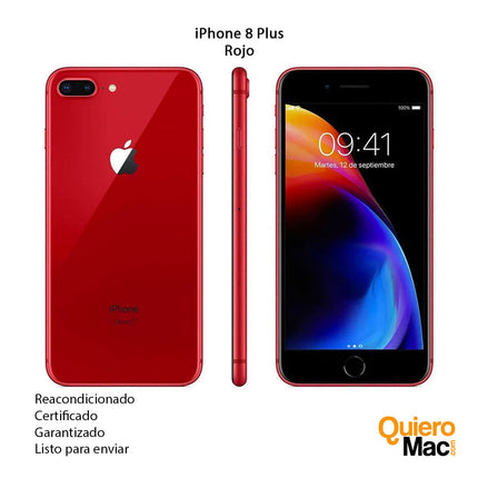 iPhone 8 Plus Reacondicionado Rojo Refurbish Remanufacturado certificado con garantia compra online Bogota Colombia - QuieroMac.jpg