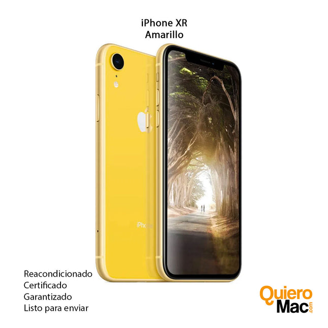 iPhone-XR-usado-amarillo-Reacondicionado-Refurbish-Remanufacturado-certificado-con-garantia-compra-online-Bogota-Colombia-QuieroMac