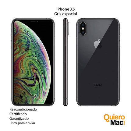 iPhone-XS-usado-gris-espacial-Reacondicionado-Refurbish-Remanufacturado-certificado-con-garantia-compra-online-Bogota-Colombia-QuieroMac