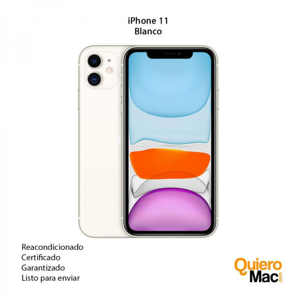 iPhone 11 blanco reacondicionado usado garantia para comprar online Bogota Colombia-CompraOnline recibe en casa-quieromac.com