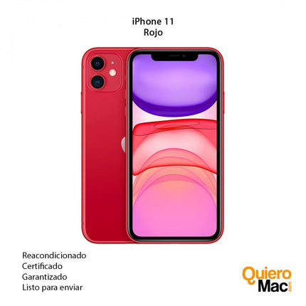 iPhone 11 rojo reacondicionado usado garantia para comprar online Bogota Colombia-CompraOnline recibe en casa-quieromac.com