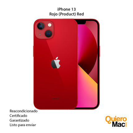iPhone 13 rojo compra usado reacondicionado certificado garantia bogotá colombia envío nacional - QuieroMac