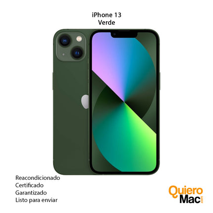 iPhone 13 verde compra usado reacondicionado certificado garantia bogotá colombia envío nacional - QuieroMac