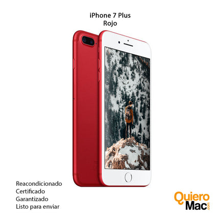iPhone 7 plus rojo usado reacondicionado con grantía para comprar online bogotá colombia - compra online recibe en casa - quieromac