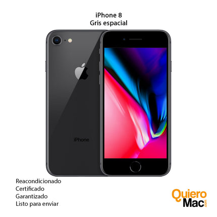 iPhone 8 Reacondicionado Gris Espacial Refurbish Remanufacturado certificado con garantia compra online Bogota Colombia - QuieroMac